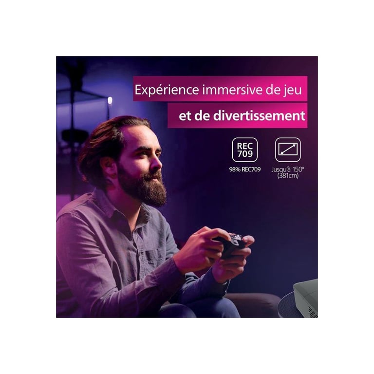 Philips GamePix 800 Smart Vidéoprojecteur DLP LED Full HD - vue 5