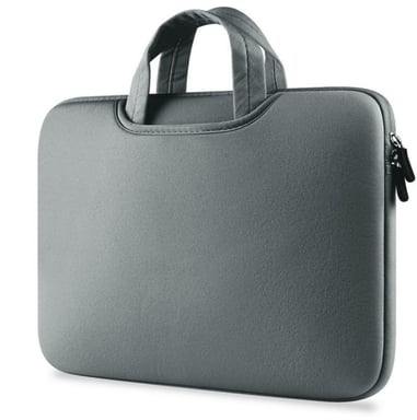 Pochette avec poignée 15'' pour Mac PC Housse Protection Sacoche Ordinateur Portable Tablette 15 Pouces (GRIS)