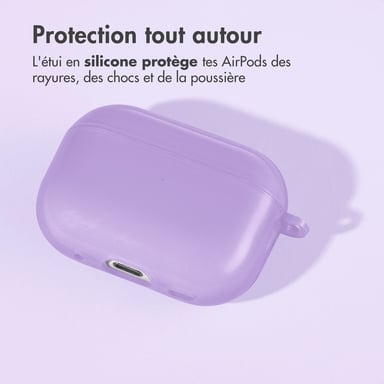 imoshion Coque Néon pour Apple AirPods Pro 2  - Pourpre