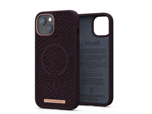 Njord byELEMENTS Salmon Leather Magsafe Case - iPhone 13 - Eldur
