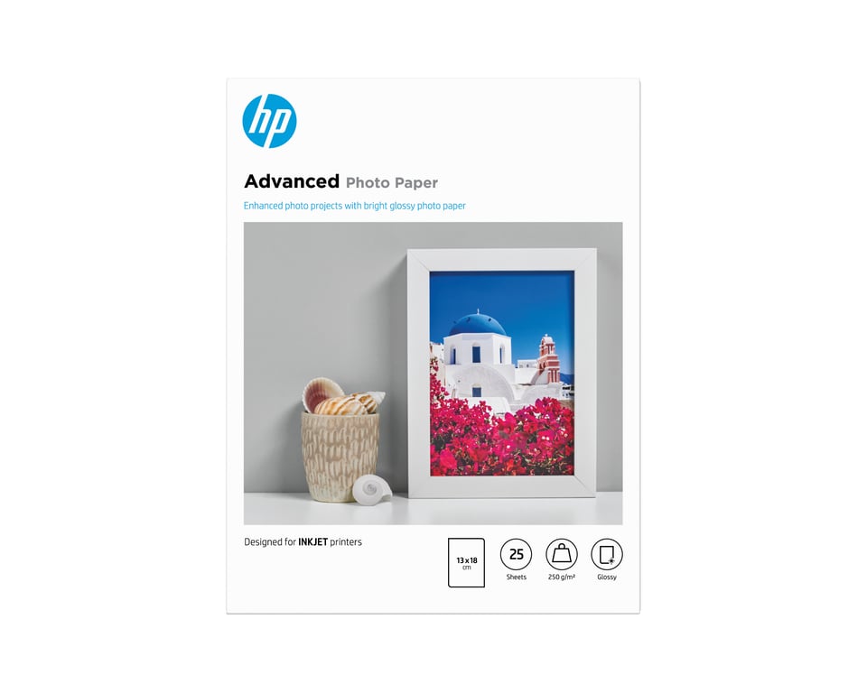 HP HP Photo PaperAdv Glossy 13x18 bdl 25sh