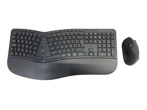 Conceptronic ORAZIO02ES teclado Ratón incluido Oficina RF inalámbrico QWERTY Español Negro