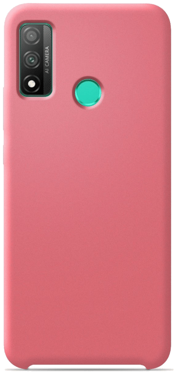 Coque silicone unie compatible Soft Touch Rose Huawei P Smart 2020