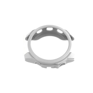 Funda TPU con Textura de Cuero Blanco para Garmin Forerunner 965