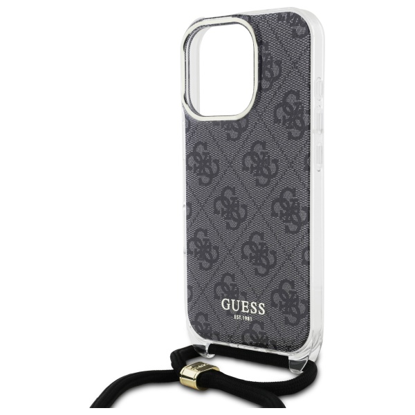 Étui Guess pour iPhone 16 Pro Max 6.9 étui rigide Crossbody Cord 4G Print Neuf - vue 2