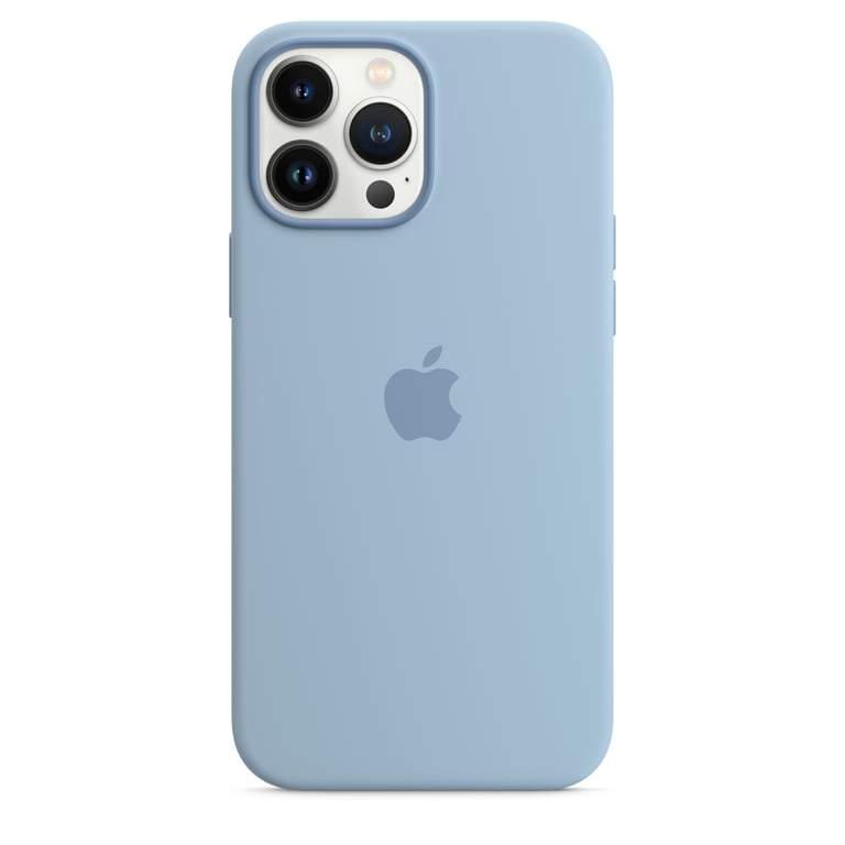 Apple Coque en silicone avec MagSafe pour iPhone 13 Pro Max - Bleu brume -  Apple