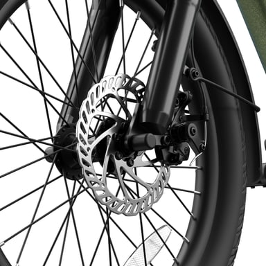 Vélo électrique FAFREES F20 Flex pour les trajets domicile-travail, batterie 36 V 20 Ah / autonomie de 100 km, capteur de couple - vert éclatant