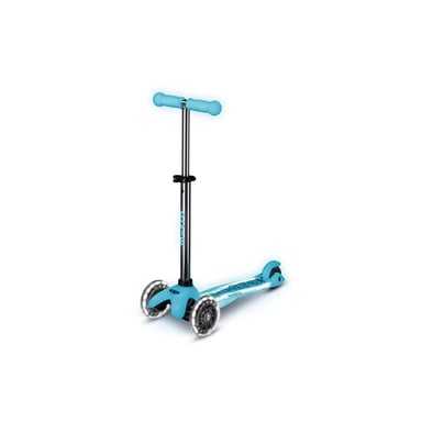 Monopattino per bambini Micro Mobility Mini Deluxe Glow LED Plus 3 ruote Glacier Aqua