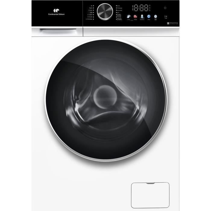 Lave linge hublot CONTINENTAL EDISON CELL1012DDW1 10kg Moteur induction directe 60 cm 1200 trsmin - vue 3