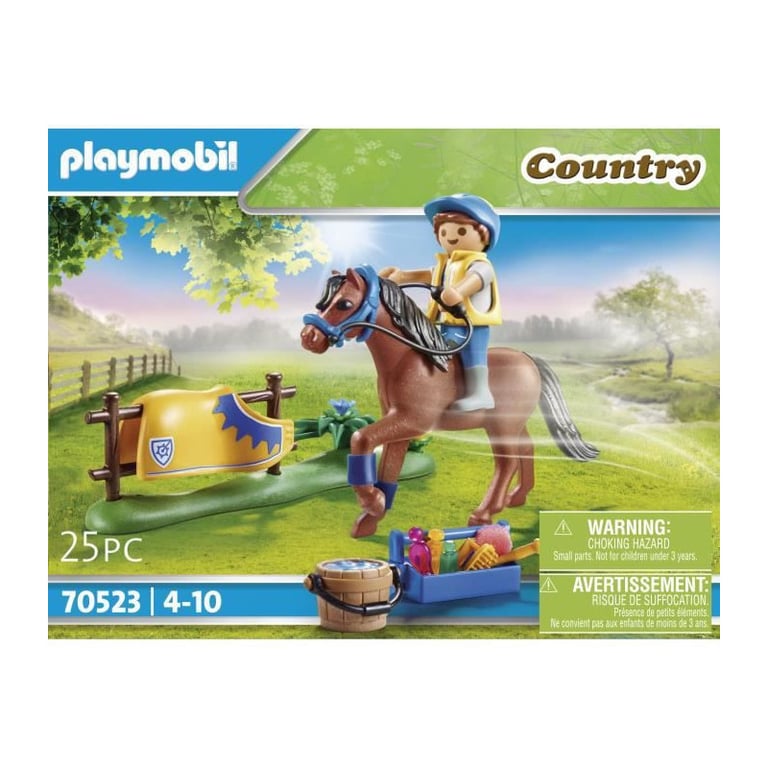 PLAYMOBIL - 70523 - Cavalier avec poney brun - Neuf