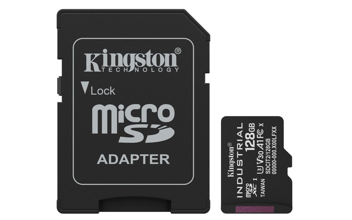 Kingston Technology Carte microSDXC Industrielle C10 A1 pSLC + adaptateur SD - vue 3