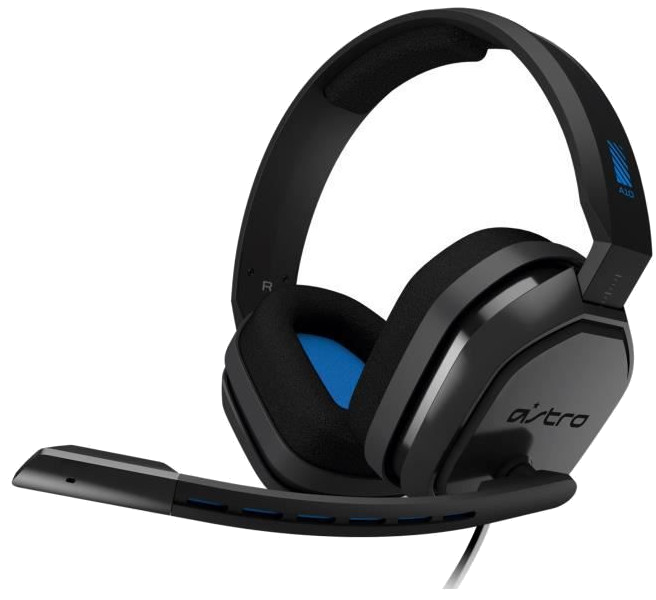 ASTRO Casque Gaming A10 Noir et Bleu - Compatible PS4