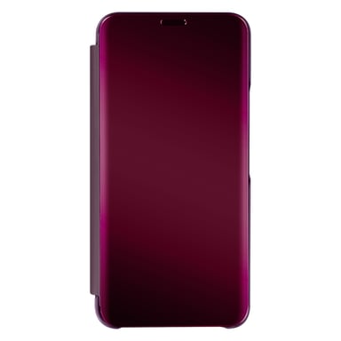 Funda Samsung Galaxy S22 Cierre Translúcido Espejo Soporte Lavanda