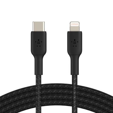 Cable tressé USB-C vers USB-C Green_E - 2,5m - certifié 100W