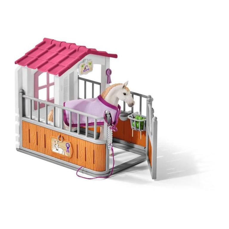 Box avec jument Lusitanienne coffret schleich avec 12 éléments dont 1 cheval schleich inclus coffret figurines pour enfants dès 5 - vue 4