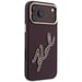 Étui Karl Lagerfeld Smooth Big Resin pour iPhone 18 Pro / 17 Pro, couleur bordeaux