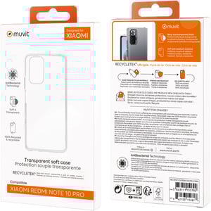 Muvit For Change Coque Souple Clear Designed For Xiaomi Redminote10Pro
