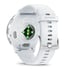 Reloj conectado Garmin Venu 3 de 45 mm en acero inoxidable plateado, caja blanca y correa de silicona blanca
