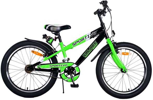 Volare 22115 City Bike Nero, Verde 20 '' bici
