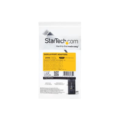 StarTech.com Adattatore da DisplayPort a HDMI - Convertitore video da DP attivo a HDMI 4K 30Hz - Cavo adattatore per monitor/TV/display HDMI - Adattatore da DP 1.2 a HDMI 1.4 Ultra HD