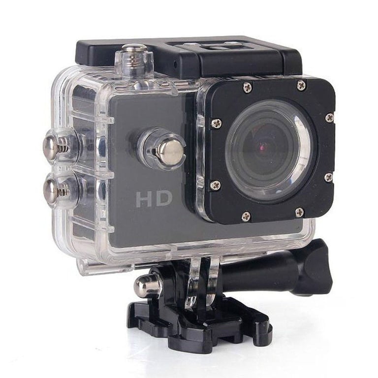 Mini Caméra Sport HD 1080P Étanche 30M Écran 1.5'' Photos Vidéo Angle 140° Noir YONIS