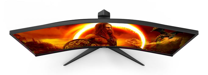AOC G2 CU34G2XE/BK LED display 86,4 cm (34'') 3440 x 1440 pixels Wide Quad HD LCD Noir, Rouge