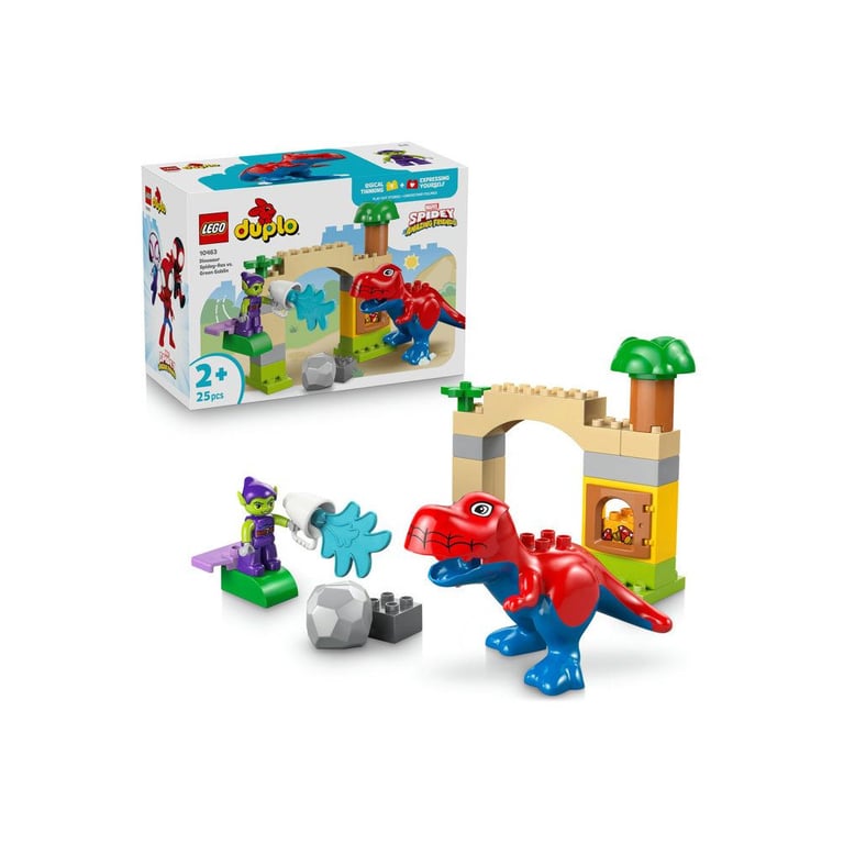 Jeu de construction LEGO DUPLO 10463 Spidey-Rex vs Green Goblin 25 pièces Multicolore - Neuf
