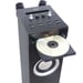 HP49CD Torre de sonido - Reproductor de CD Bluetooth y función Karaoke - 100 W - Radio FM - Puerto USB - Entrada auxiliar - Negro