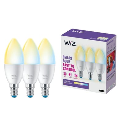 Bombillas LED WiZ E14 3 piezas blanco