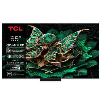 TV QD-Mini LED Pro Tcl 85C79K 216 cm 4K UHD 2025 Aluminium brossé