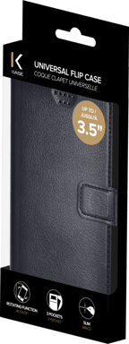 Guscio universale per smartphone (fino a 3,5 pollici), Jet Black