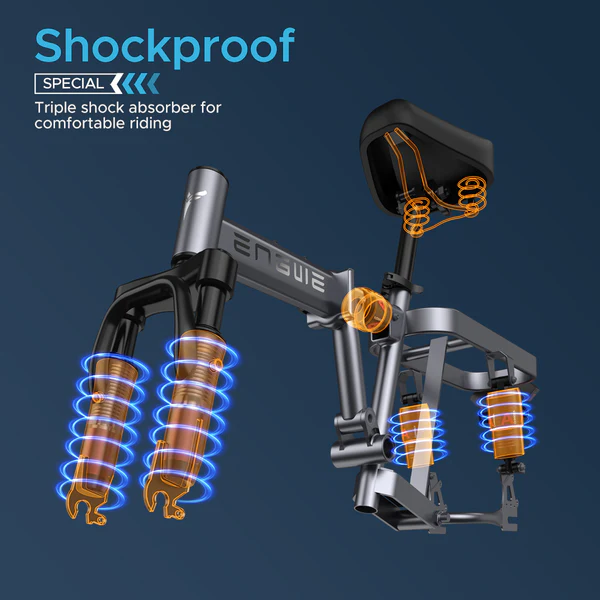 Vélo électrique pliable ENGWE T14 48 V 10 Ah 14 pouces Neuf - vue 3