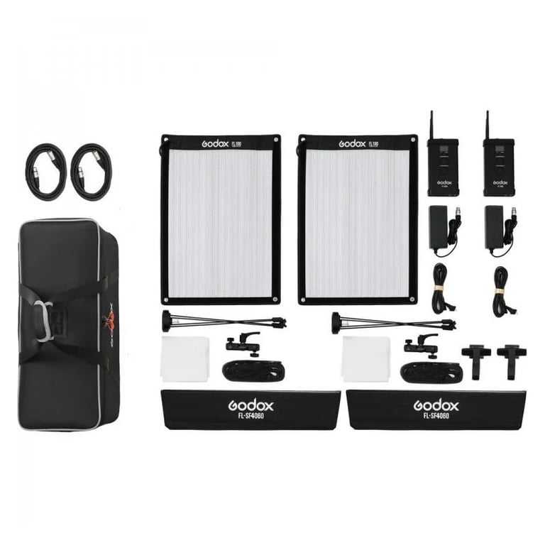 GODOX FL100 K2 2 panneau led flexible FL100 avec support et sac - vue 3