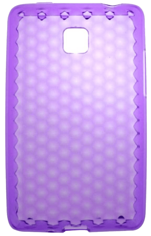 Coque silicone unie compatible Givré Violet LG Optimus L3 II