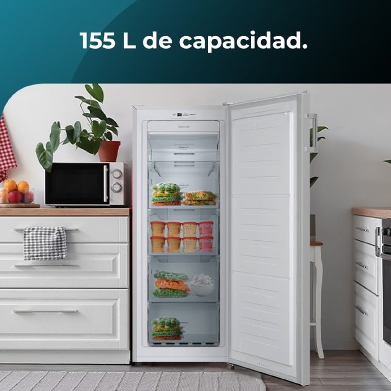Congélateur Cecotec 02788 – 155 L, No Frost, Classe E