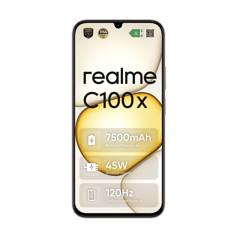 Realme C100X 4 Gold - vue 3