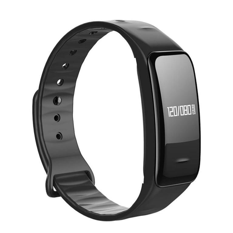 Bracelet Connecté 0.49 Pouces OLED IP67 Montre Cardio Podomètre Sommeil Noir YONIS