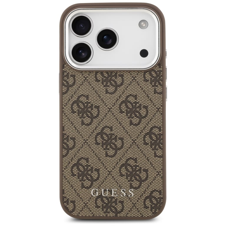 Guess Étui MagSafe 4G Classic Logo pour iPhone 17 Pro Marron - vue 2