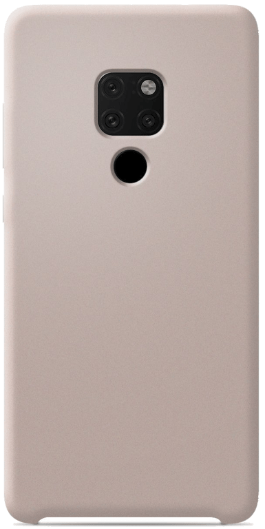 Coque silicone unie compatible Soft Touch Sable rosé Huawei Mate 20