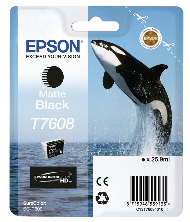 EPSON Cartouche d'encre T7608 Orque C13T76084010 - vue 4