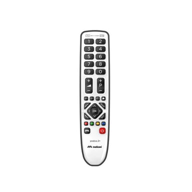 Telecomando universale Meliconi Pratico 2+ 806170 TV e decoder Slim Bianco