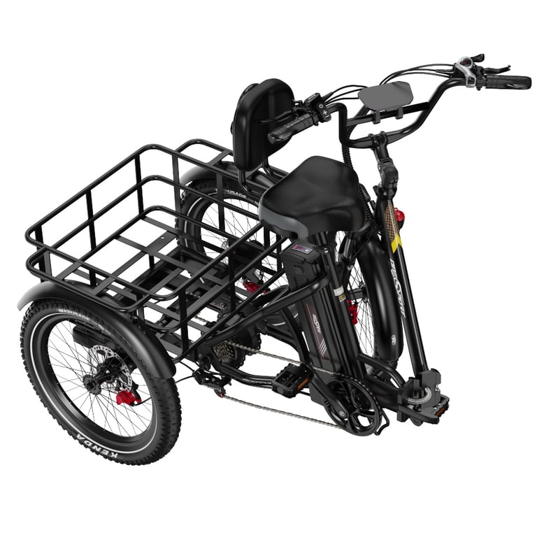 Tricycle électrique ONESPORT OT30 PRO 500 W, batterie 48 V 18 Ah - Neuf