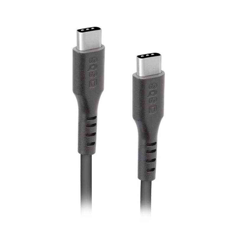 SBS TECABLETCC20K câble USB USB 2.0 1,5 m USB C Noir - Neuf