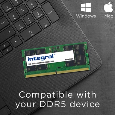 Integral IN5V32GNJRDX módulo de memoria 32 GB 1 x 32 GB DDR5 262-pin SO-DIMM