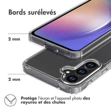 Accezz Coque Xtreme Impact pour Samsung Galaxy A55 - Transparent