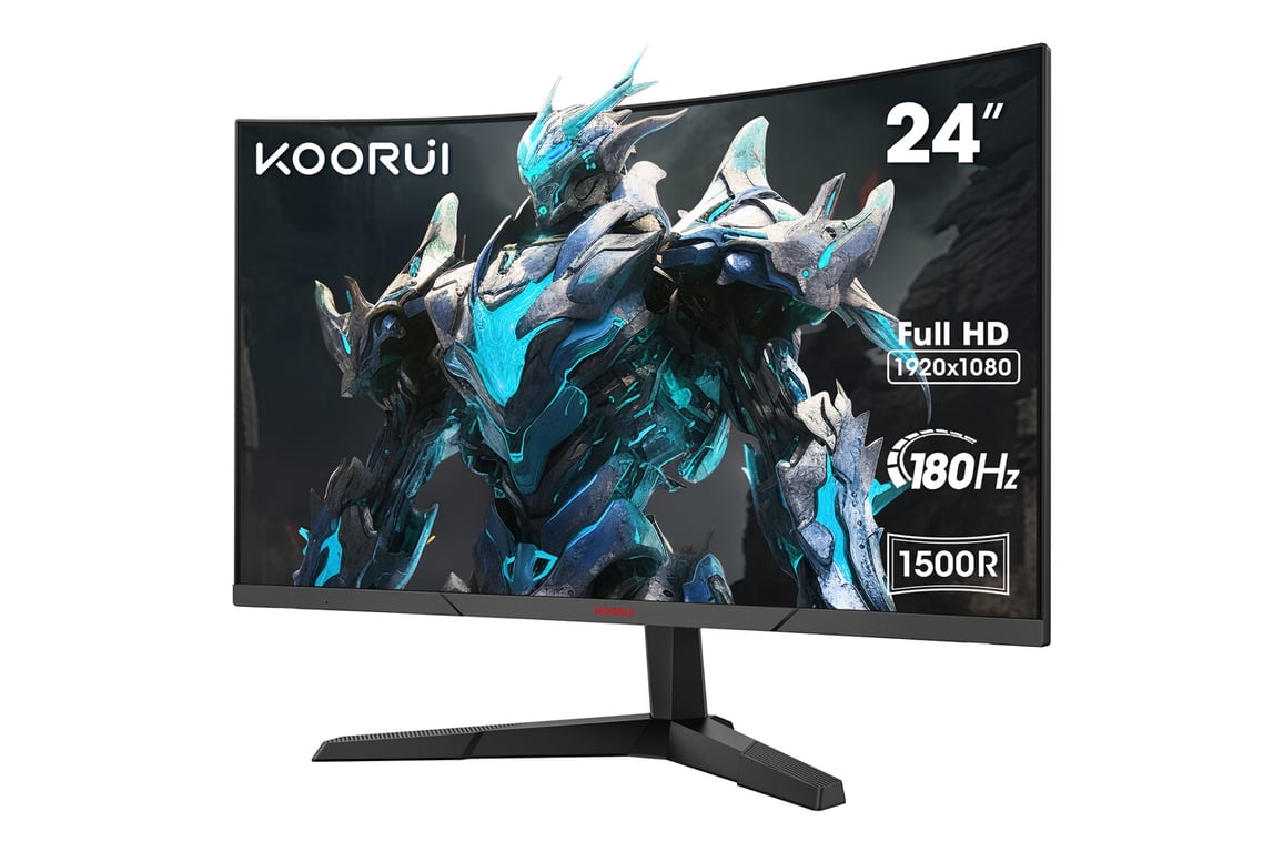 Ecran PC Koorui 24E6CA 24'' 165Hz 1ms HD 1920 x 1080 Dalle incurvée 1800R - Neuf