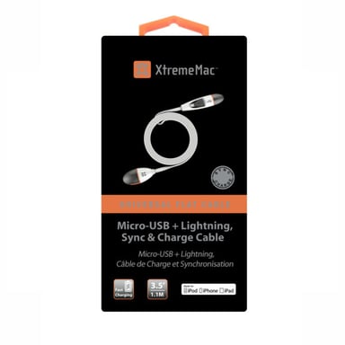 XtremeMac XCL-UNC-13 câble USB USB 3.2 Gen 1 (3.1 Gen 1) 1,1 m USB A Blanc