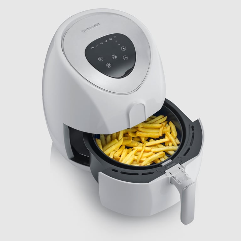 Severin FR 2440 friteuse Unique 3,2 L Autonome 1500 W Friteuse d'air chaud Blanc - Neuf