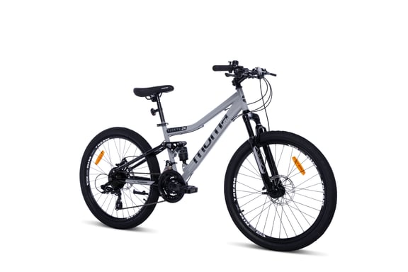 Bicicletta MTB Junior, ROCK 24'' FS, Moma Bikes, SHIMANO 21V, Freni a Disco, Doppie sospensioni