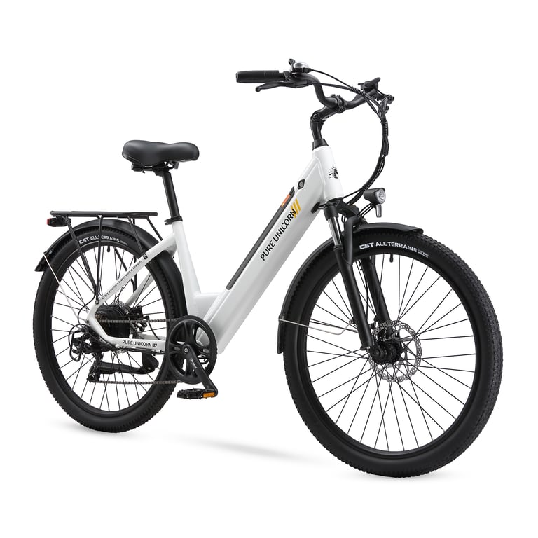 Vélo électrique urbain PURE UNICORN U2 27 5 pouces pour adulte avec batterie 48 V 12 8 Ah Neuf